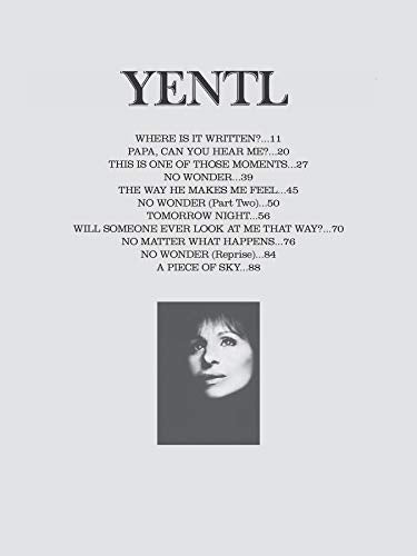 Yentl Original Motion Picture Soundtrack: Piano/Vocal/Chords,Used