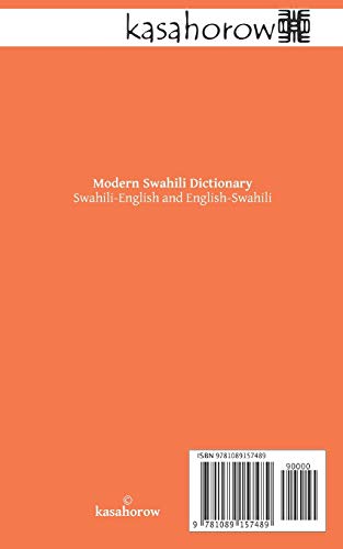 Modern Swahili Dictionary: SwahiliEnglish, EnglishSwahili (Swahili kasahorow),Used