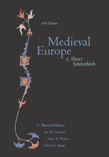 Medieval Europe: A Short Sourcebook,Used
