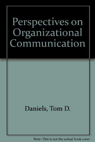 Perspectives on Organizational Communication,Used