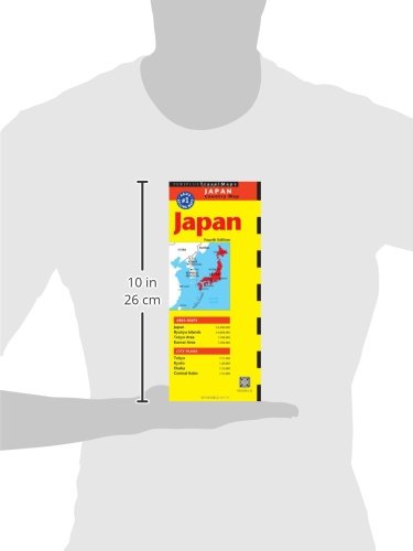 Japan Travel Map Fourth Edition (Periplus Travel Maps),Used