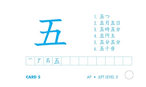 Japanese Kanji Flash Cards Kit Volume 1: Kanji 1200: JLPT Beginning Level: Learn 200 Japanese Characters Including Native Speak,New