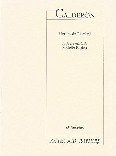Calderon (Didascalies) (French Edition),Used