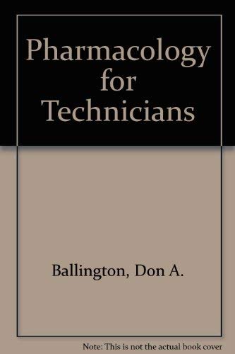Pharmacology for Technicians,Used