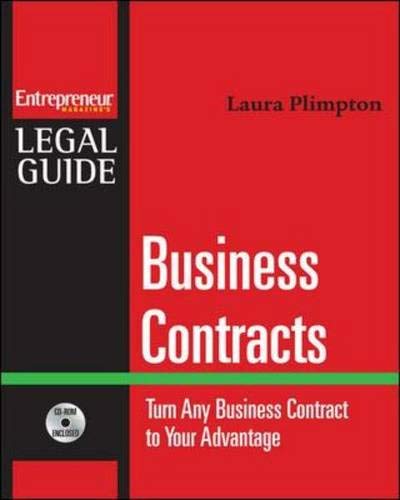 Business Contracts : Turn Any Business Contract to Your Advantage (Entrepreneur Magazine's Legal Guides),Used