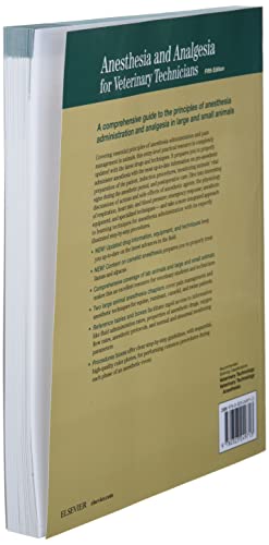 Anesthesia And Analgesia For Veterinary Technicians,New