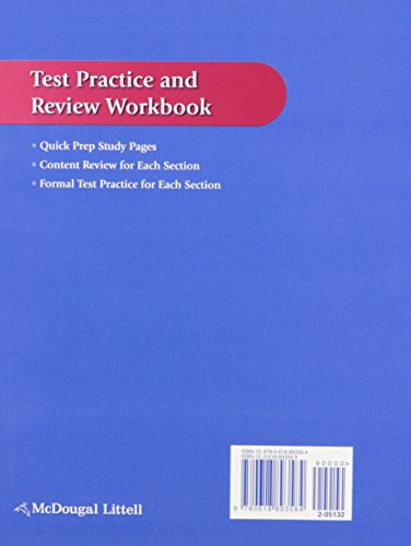 American History: Beginnings Through Reconstruction: Test Practice And Review Workbook,Used