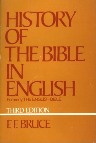 History Of The Bible In English,New