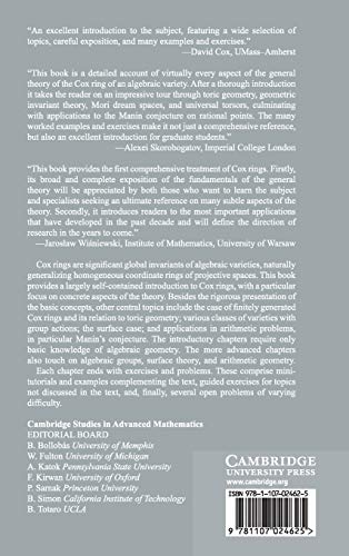 Cox Rings (Cambridge Studies in Advanced Mathematics, Series Number 144),Used