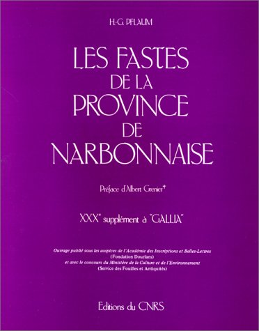 Fastes De La Province De Narbonnaise 1978,Used