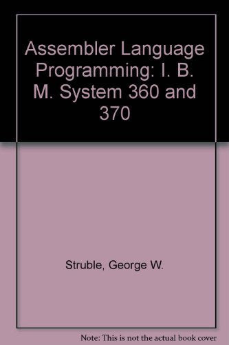 Assembler Language Programming: The IBM System/370 Family,Used