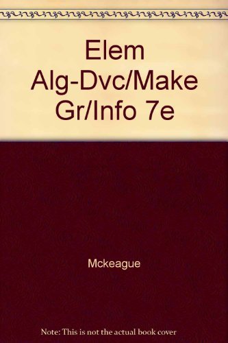 Elementary Algebra (with Digital Video Companion, BCA Tutorial, and InfoTrac) (Available Titles CengageNOW),Used