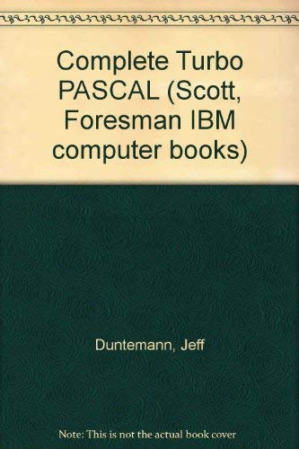 Complete Turbo Pascal/Covers Version 5.0,Used