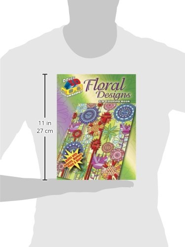 3D Coloring BookFloral Designs (Dover 3D Coloring Book),Used