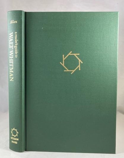 Reader's Guide to Walt Whitman,Used