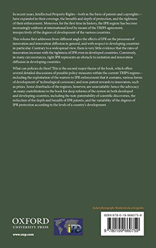 Intellectual Property Rights: Legal and Economic Challenges for Development (Initiative for Policy Dialogue),Used