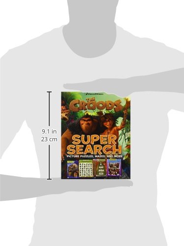 The Croods Super Search: Picture Puzzles, Mazes, and More,Used