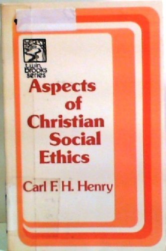 Aspects of Christian social ethics (Twin brooks series),Used