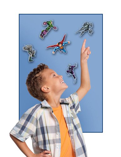 DC Superman Flying into Action (1) (Wall Clings),Used