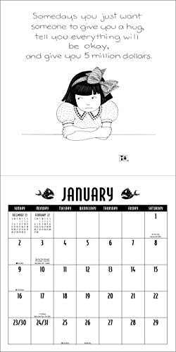 Mary EngelDark 2022 Wall Calendar: from the shadier side of Mary Engelbreit,Used