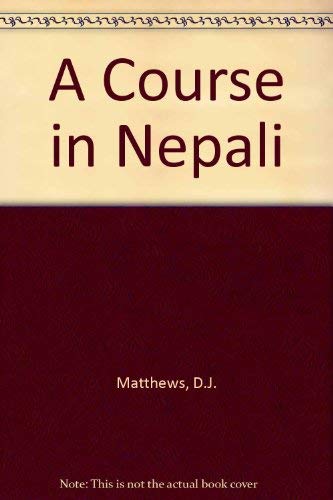 A course in Nepali,Used