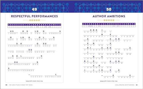 The Logic Puzzle Book for Teens: 100 Challenging Brain Games and Puzzles,New