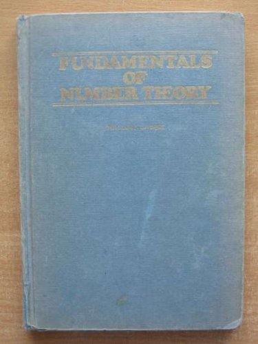 Fundamentals of number theory,Used