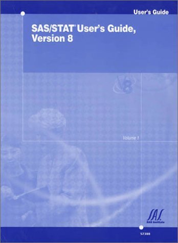 SAS/STAT User's Guide, Version 8 (3volume set),Used