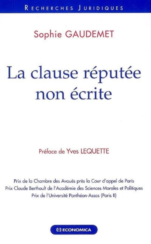 La clause rpute non crite,Used