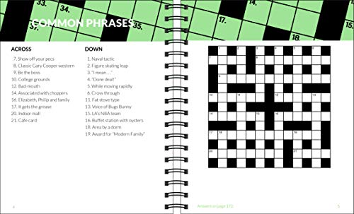 Brain Games  Crosswords Large Print (Green),Used