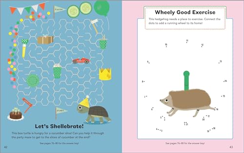 Cute Pets Activity Book for Kids: 70 Activities Including Coloring, DottoDots & Spot the Difference,Used