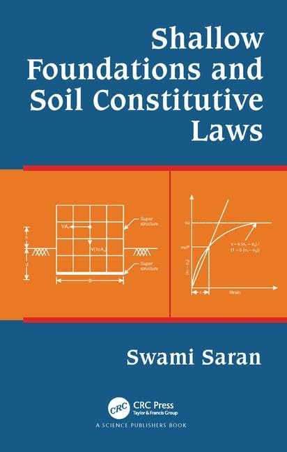 Shallow Foundations And Soil Constitutive Laws,Used