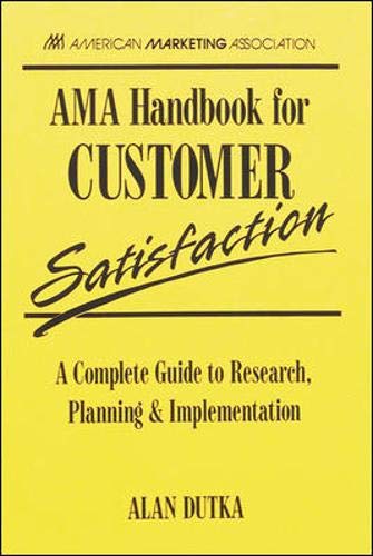 Ama Handbook for Customer Satisfaction,Used