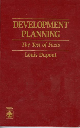 Development Planning: The Test of Facts,Used