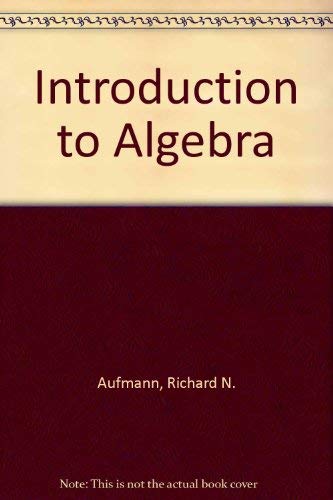 Introduction To Algebra,Used