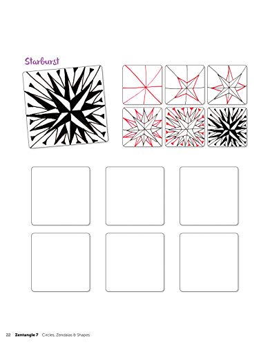 Zentangle 7, Expanded Workbook Edition: Circles, Zendalas & Shapes (Design Originals) 40 Original Tangles, Zen Mandalas, Easy Te,Used