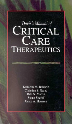Davis'S Manual Of Critical Care Therapeutics,Used