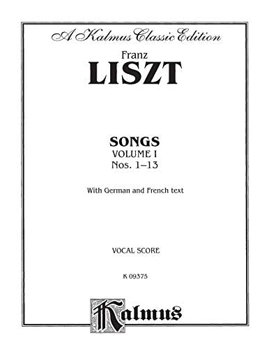 Songs, Vol 1: German, French Language Edition, Comb Bound Book (Kalmus Edition, Vol 1) (German Edition),Used