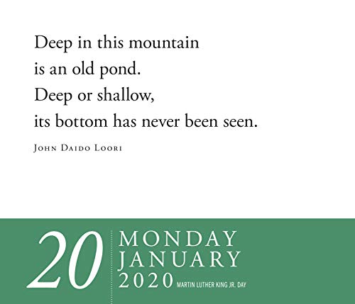 Zen PageADay Calendar 2020,New