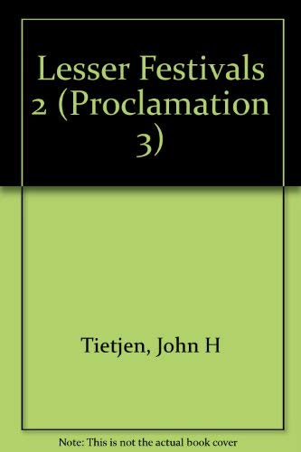 Lesser Festivals 2: Saints Days and Special Occasions (Proclamation 3),Used