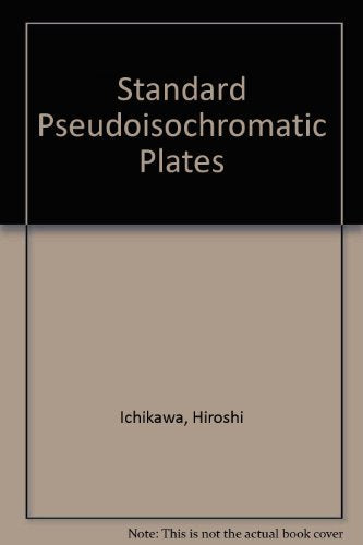 Standard Pseudoisochromatic Plates: For Congenital Color Vision Defects,Used