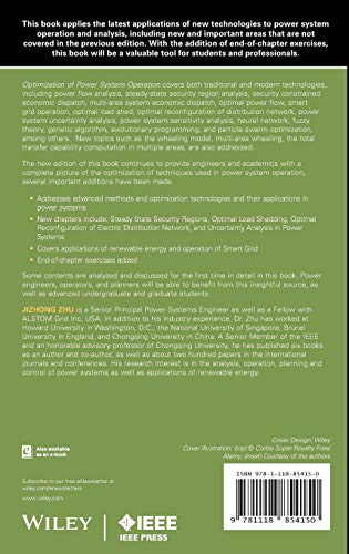 Optimization of Power System Operation (IEEE Press Series on Power Engineering),Used