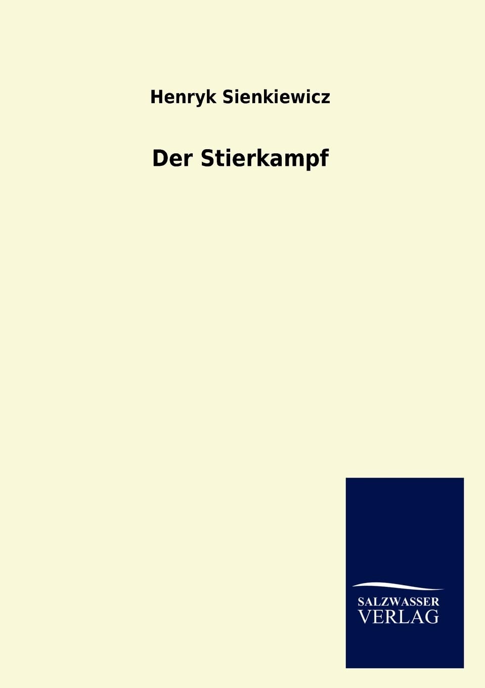 Der Stierkampf (German Edition),Used
