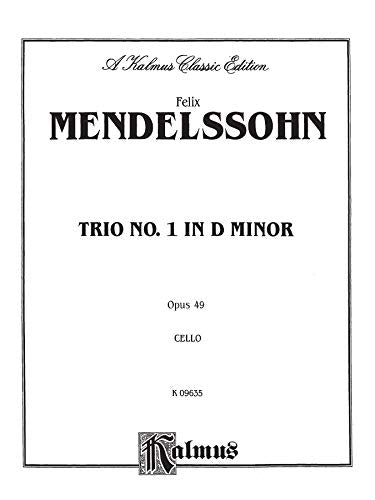 Trio in D Minor, Op. 49 (Kalmus Edition),Used