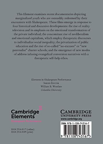 Shakespearean Charity and the Perils of Redemptive Performance (Elements in Shakespeare Performance),Used
