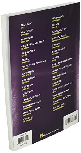Popular Sheet Music: 30 Hits from 20142016 Piano, Vocal and Guitar Chords,New