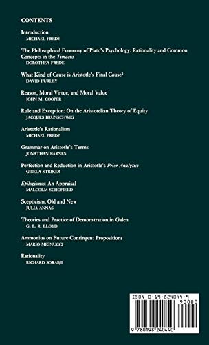 Rationality in Greek Thought,Used