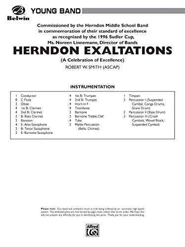 Herndon Exaltations (a Celebration of Excellence) (Belwin Young Band),Used