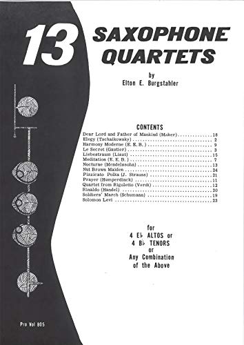 13 Saxophone Quartets,Used