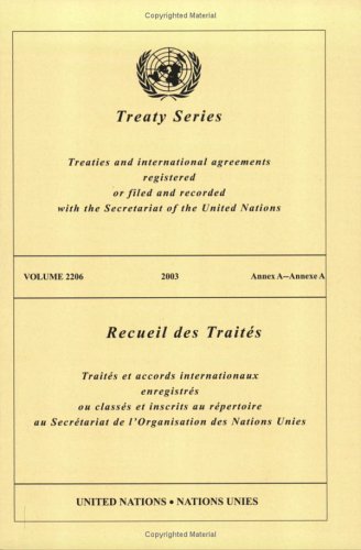 Treaty Series: Treaties And International Agreements Registered Or Filed And Recorded With The Secretariat Of The United Nations,Used